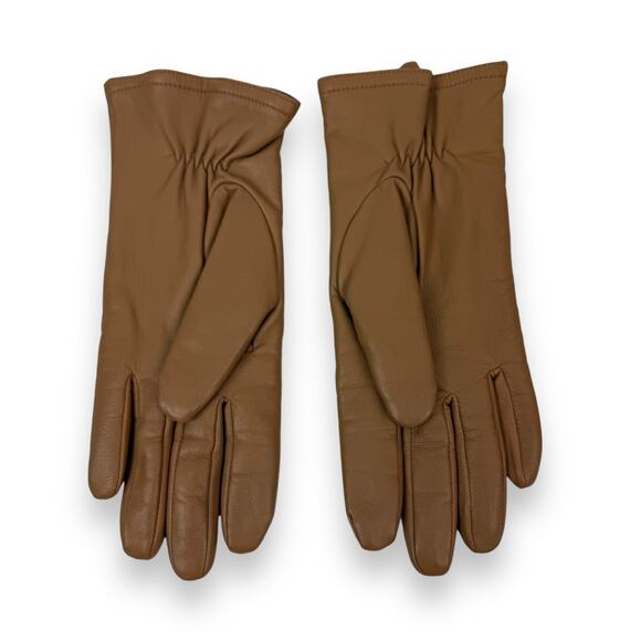 Vintage tan lamb leather gloves with thinsulate insulation lining - Picture 7 of 10